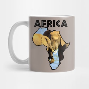 Africa Wildlife Continent Elephants in Love Mug